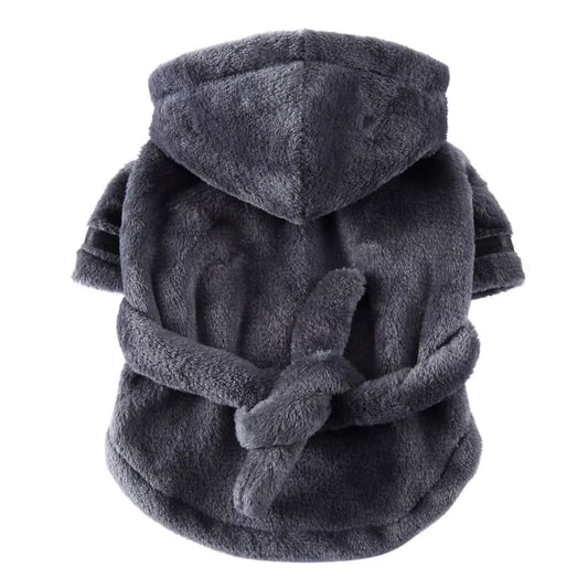 Pawdry Hooded Bathrobe – Ultra-Absorbent Towel Pajama for Clean, Comfy Dogs